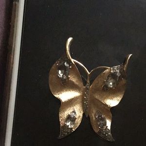 Beautiful Trifari butterfly vintage real gems
